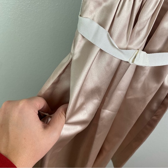 NWT After Six | Cameo Blush Ivory Cocktail Length Classic Lace Dress 4 - Picture 7 of 13